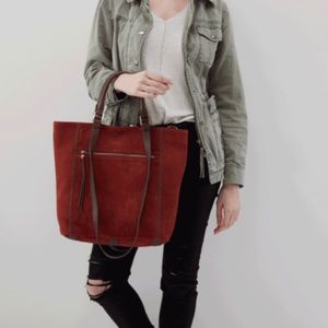 HOBO “Ballad” Tote in Nubuck Cinnabar